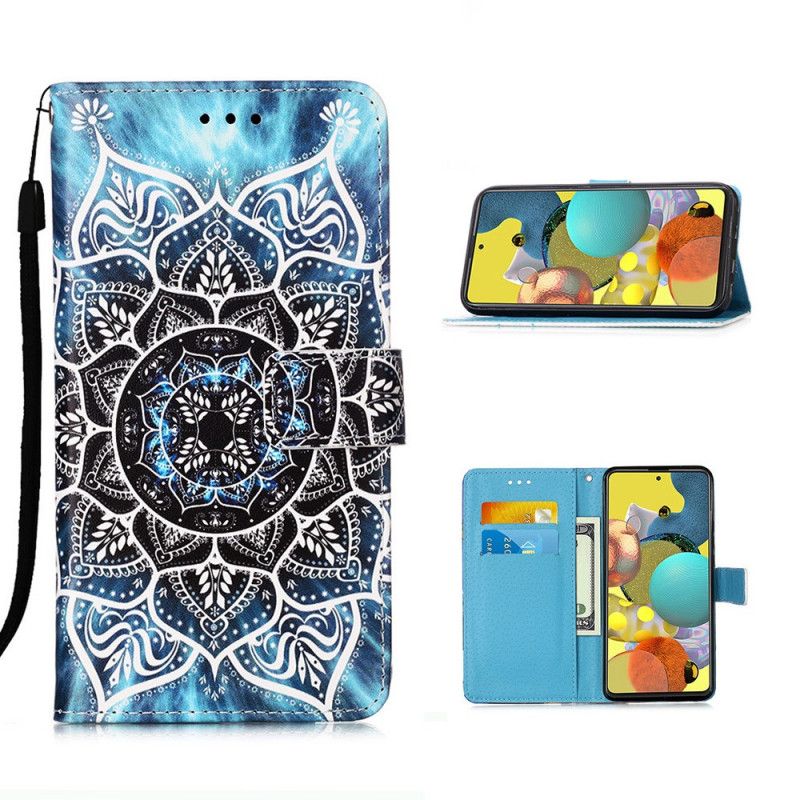 Leren Hoesje voor Samsung Galaxy A51 5G Mandala In De Lucht