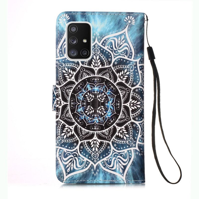 Leren Hoesje voor Samsung Galaxy A51 5G Mandala In De Lucht