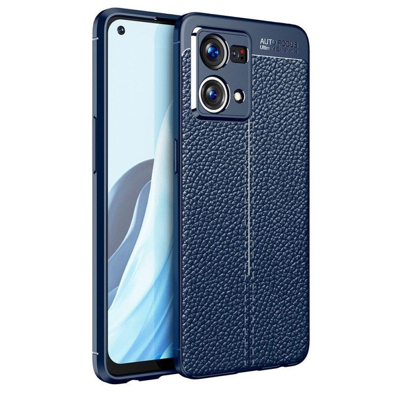 Hoesje voor Oppo Reno 7 Litchi-leereffect