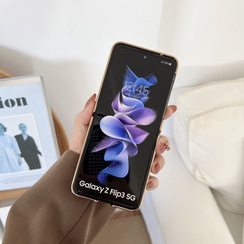 Hoesje Samsung Galaxy Z Flip 3 5g Kunstleer Koord Bescherming Hoesje