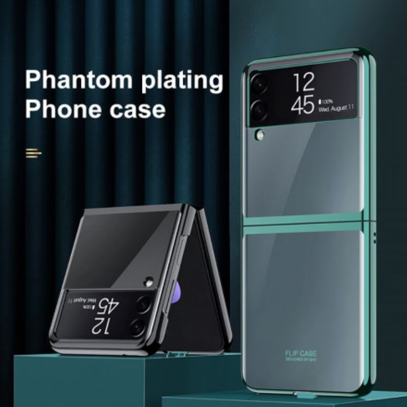 Hoesje Samsung Galaxy Z Flip 3 5g Metalen Stijl Randen Bescherming Hoesje