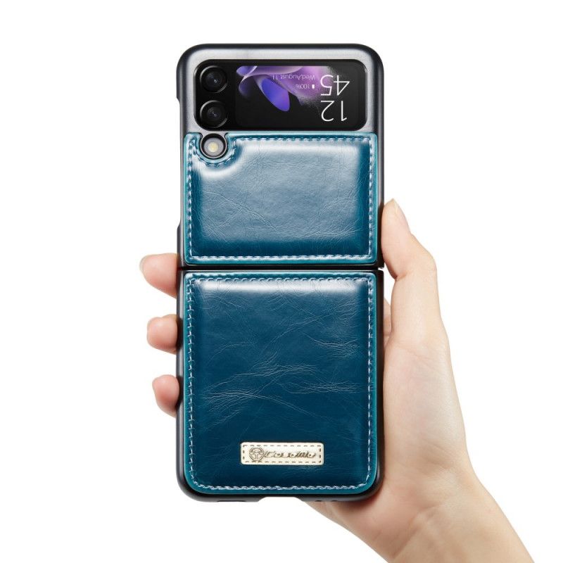 Hoesje Voor Samsung Galaxy Z Flip 3 5g Caseme Gewaxt Leerstijl