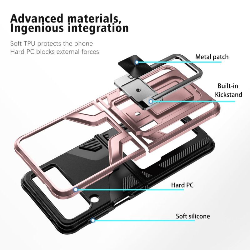 Hoesje Voor Samsung Galaxy Z Flip 3 5g Premium Ring