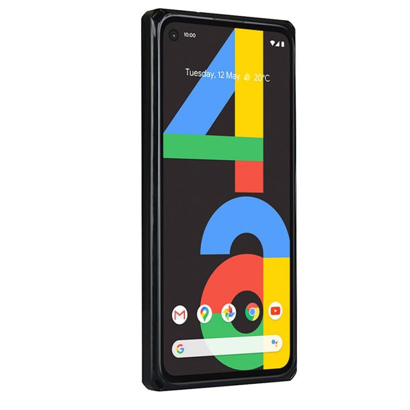 Case Hoesje Google Pixel 4a Grijs Zwart Telefoonhoesje Kaarthoudersteun En Lanyard