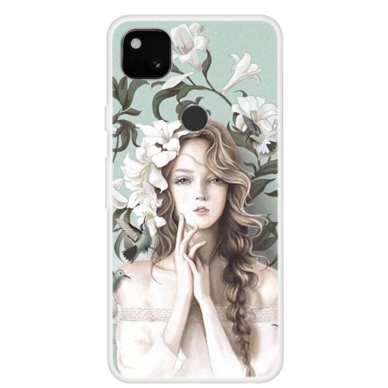 Cover Hoesje Google Pixel 4a Telefoonhoesje De Bloemenvrouw