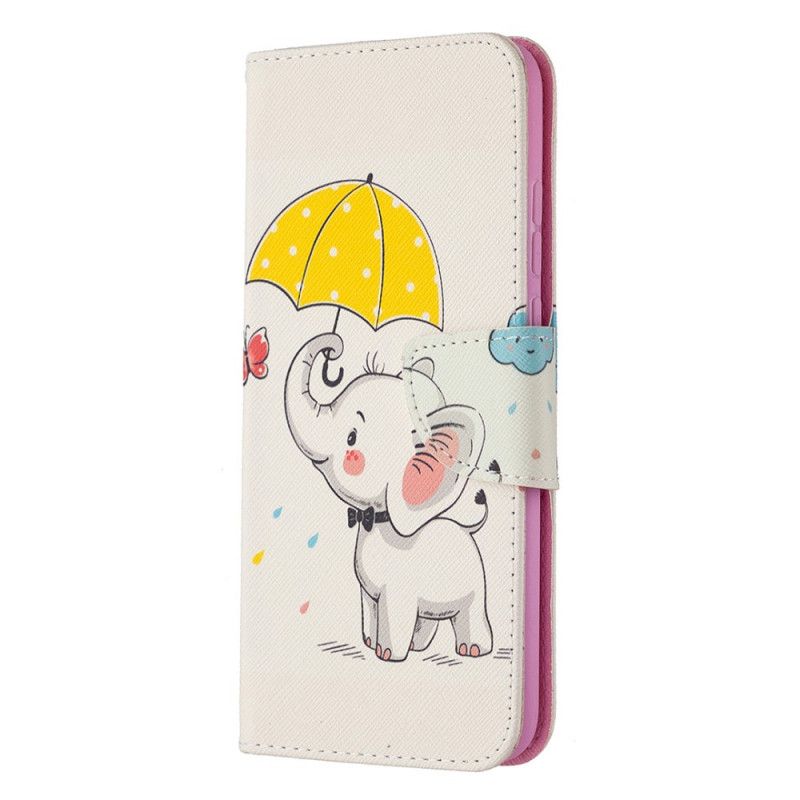 Bescherming Hoesje Honor 9X Lite Telefoonhoesje Olifant In De Regen