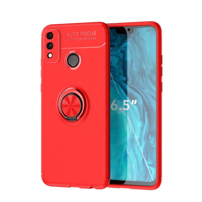 Hoesje Honor 9X Lite Rood Zwart Roterende Ring