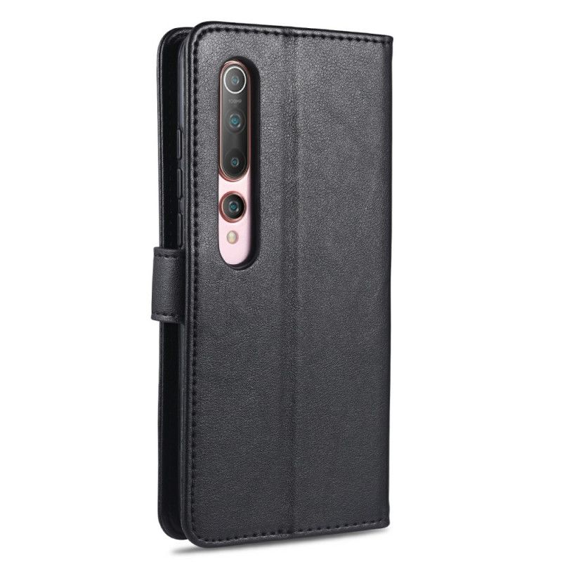 Bescherming Hoesje Xiaomi Mi 10 / 10 Pro Rood Zwart Azns Kunstleer