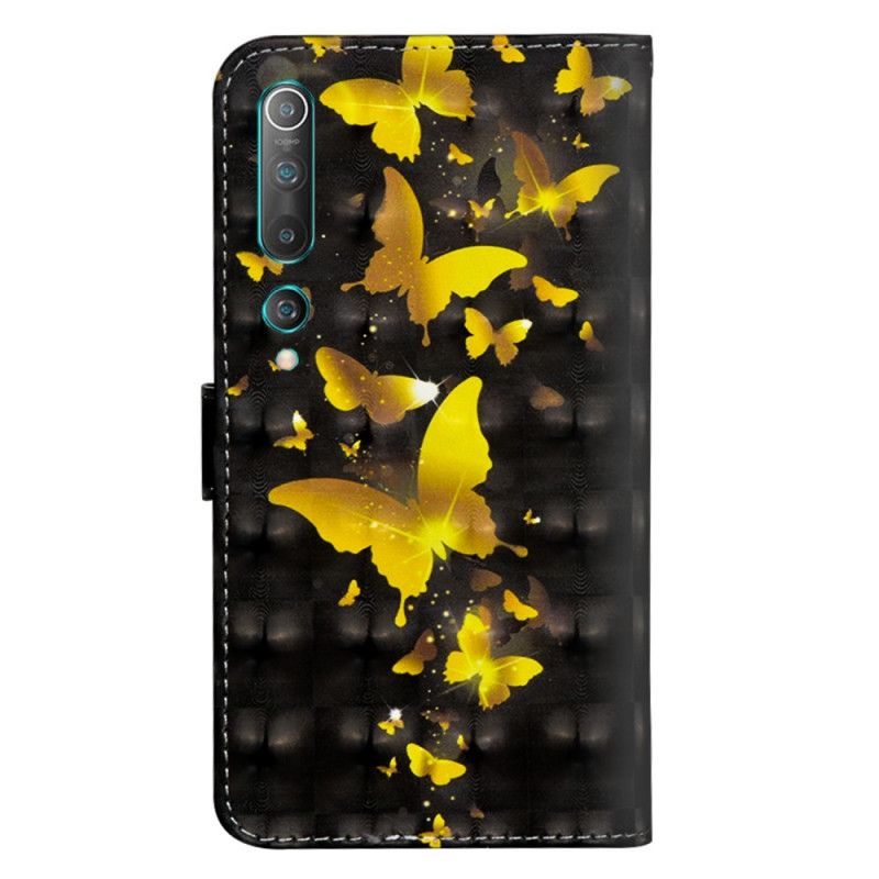 Bescherming Hoesje Xiaomi Mi 10 / 10 Pro Telefoonhoesje Gele Vlinders