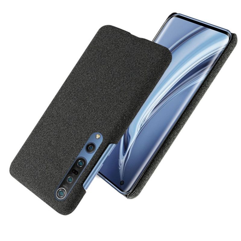 Case Hoesje Xiaomi Mi 10 / 10 Pro Donkerblauw Zwart Telefoonhoesje Ksq Stof Textuur