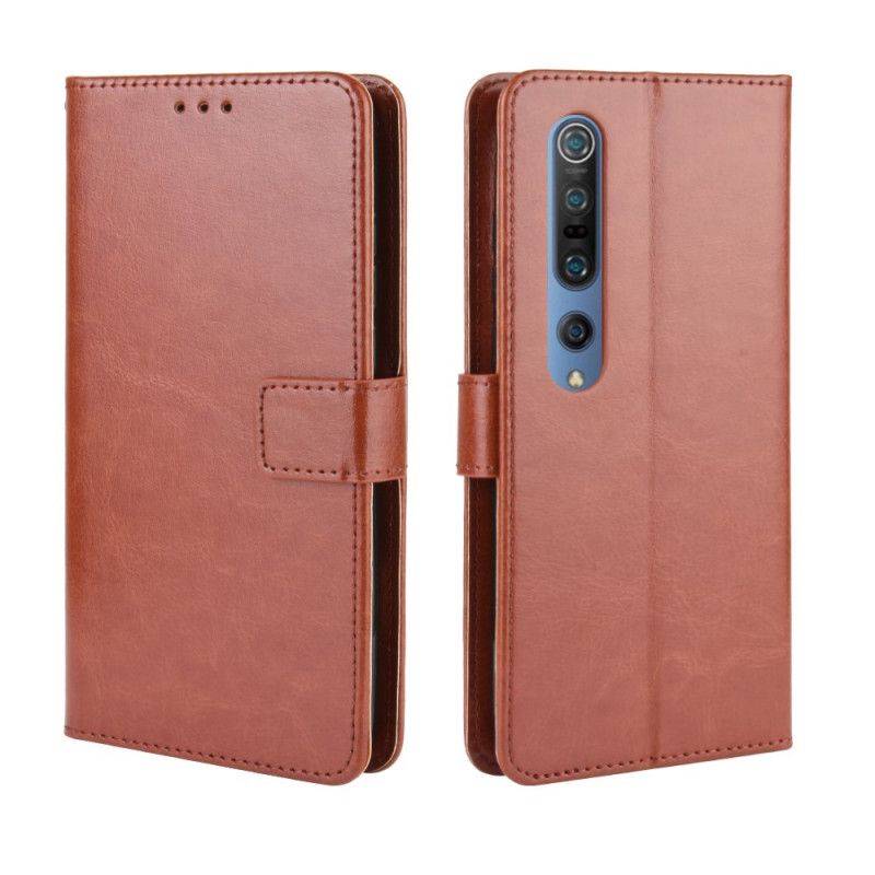 Cover Folio-hoesje Xiaomi Mi 10 / 10 Pro Zwart Telefoonhoesje Flitsend Kunstleer