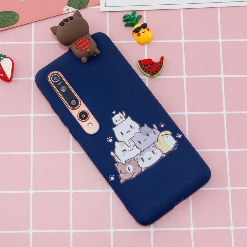 Cover Hoesje Xiaomi Mi 10 / 10 Pro Telefoonhoesje Stapel 3D Katten