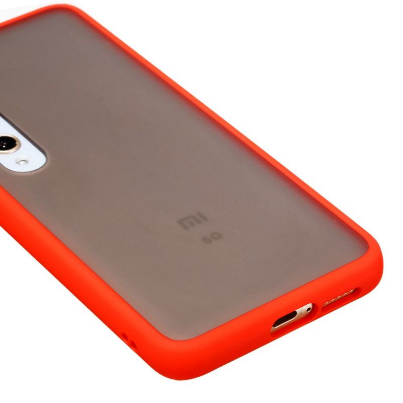 Cover Hoesje Xiaomi Mi 10 / 10 Pro Wit Zwart Telefoonhoesje Hybride Siliconen Velgontwerp