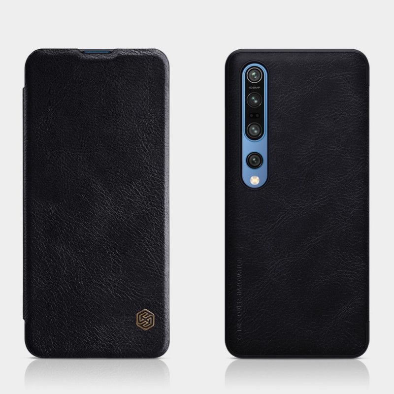 Folio-hoesje Xiaomi Mi 10 / 10 Pro Bruin Nillkin Qin-Reeks