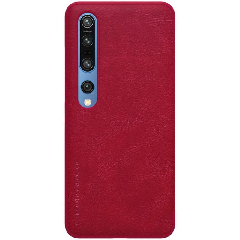 Folio-hoesje Xiaomi Mi 10 / 10 Pro Bruin Nillkin Qin-Reeks