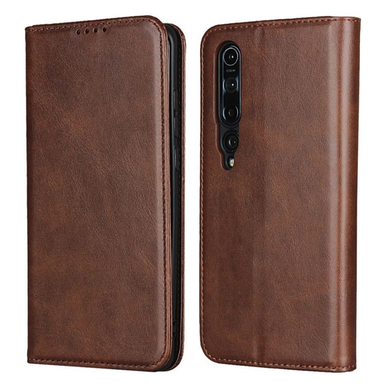 Folio-hoesje Xiaomi Mi 10 / 10 Pro Rood Zwart Telefoonhoesje Elegant Splitleer