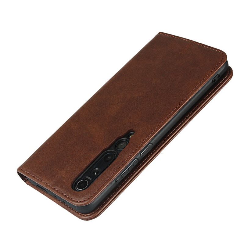 Folio-hoesje Xiaomi Mi 10 / 10 Pro Rood Zwart Telefoonhoesje Elegant Splitleer