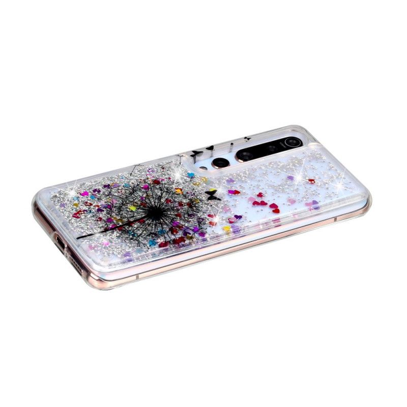 Hoesje voor Xiaomi Mi 10 / 10 Pro Glitter Paardebloemen