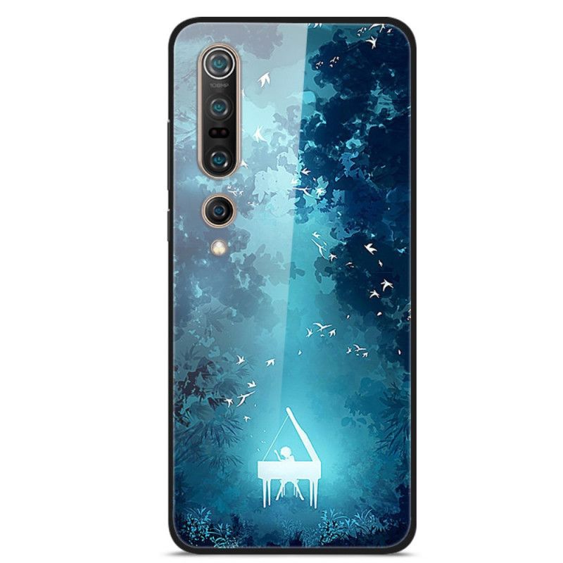 Hoesje voor Xiaomi Mi 10 / 10 Pro Piano Gehard Glas 'S Nachts