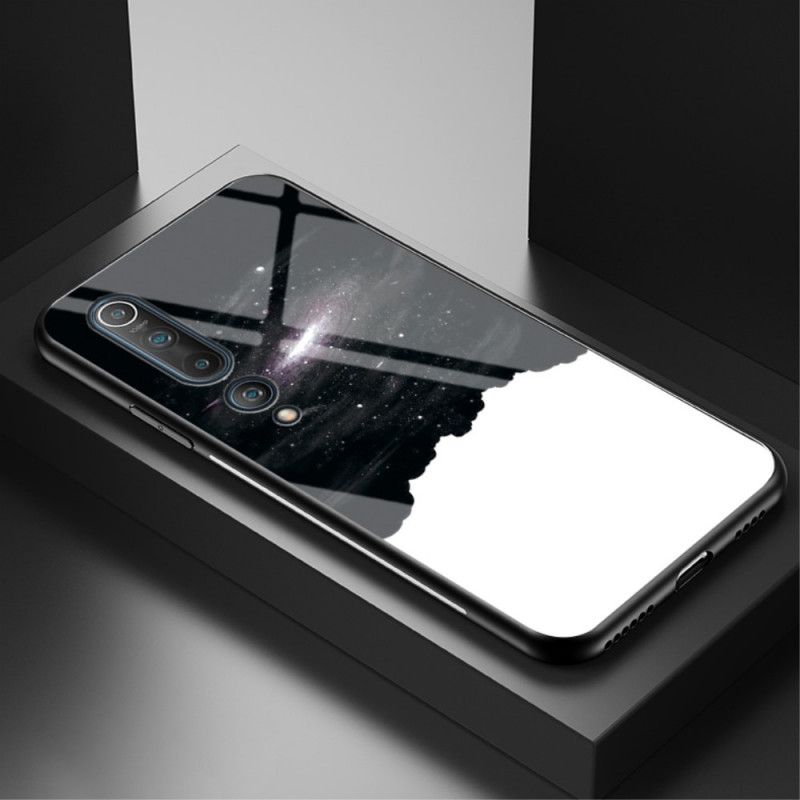 Hoesje voor Xiaomi Mi 10 / 10 Pro Turkoois Paars Schoonheid Gehard Glas