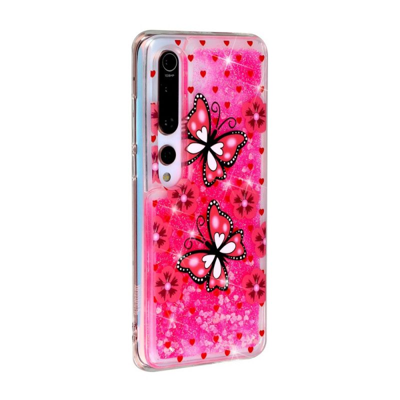 Hoesje voor Xiaomi Mi 10 / 10 Pro Vlinder Glitter