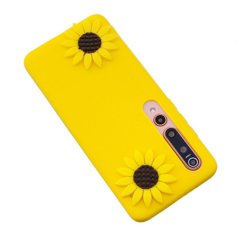 Hoesje Xiaomi Mi 10 / 10 Pro 3D Zonnebloemen