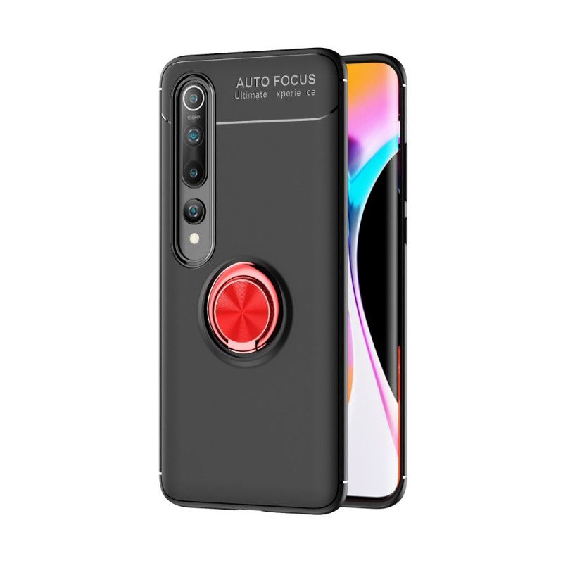 Hoesje Xiaomi Mi 10 / 10 Pro Rood Zwart Roterende Ring