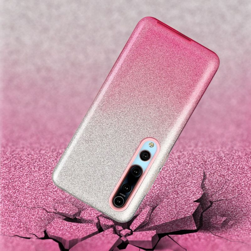 Hoesje Xiaomi Mi 10 / 10 Pro Roze Zwart Flitsende Kleurverloop