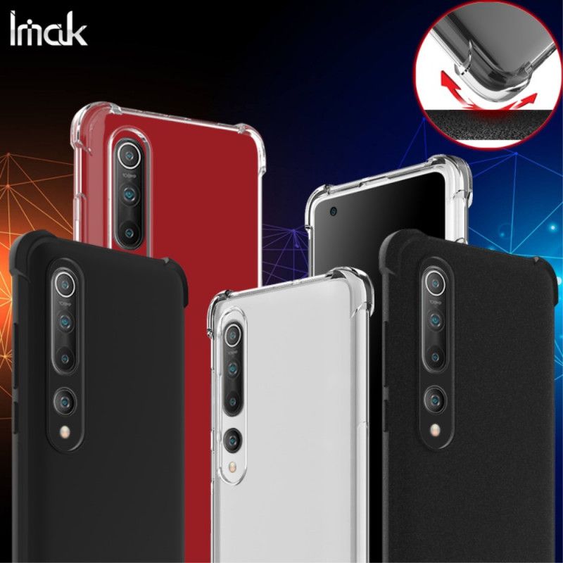 Hoesje Xiaomi Mi 10 / 10 Pro Transparant Flexibele Siliconen Met Imak-Schermfolie