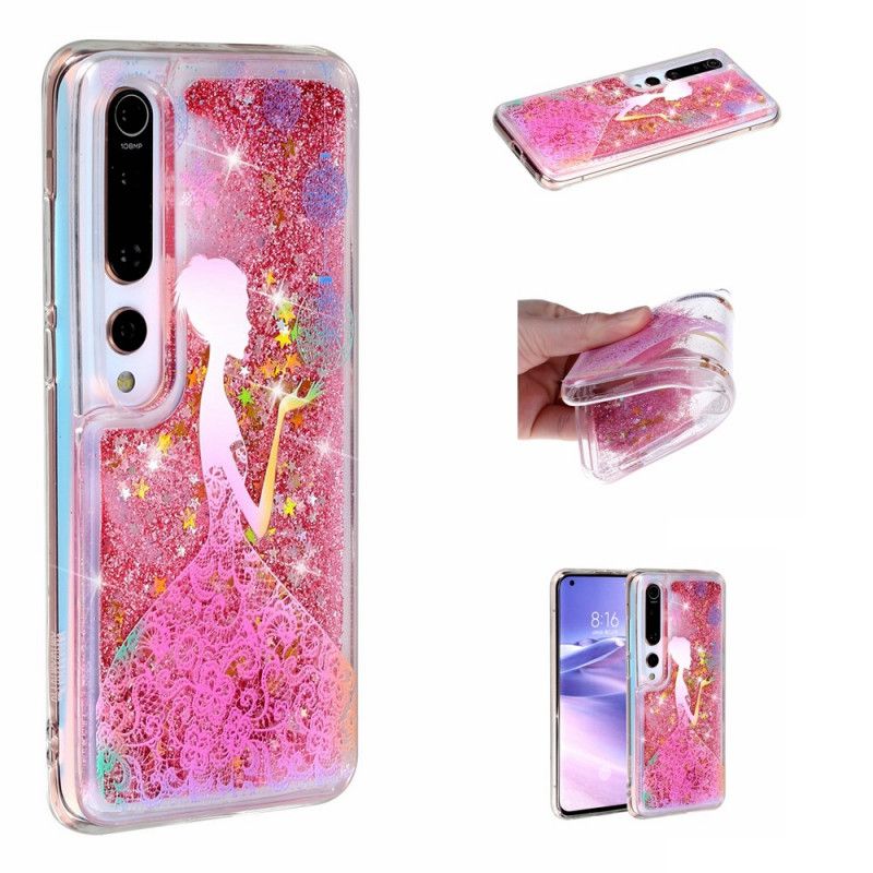 Hoesje Xiaomi Mi 10 / 10 Pro Vrouw Glitter