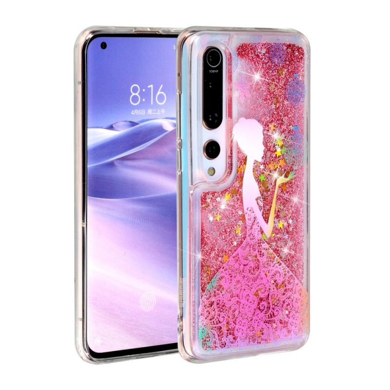 Hoesje Xiaomi Mi 10 / 10 Pro Vrouw Glitter