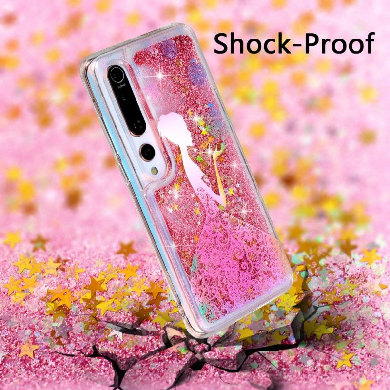 Hoesje Xiaomi Mi 10 / 10 Pro Vrouw Glitter