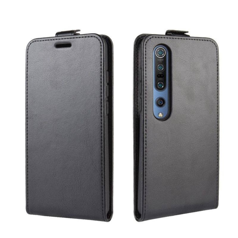 Leren Hoesje voor Xiaomi Mi 10 / 10 Pro Bruin Zwart Retro Vouwen