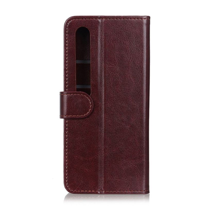 Leren Hoesje voor Xiaomi Mi 10 / 10 Pro Donkerblauw Zwart Discreet Leereffect