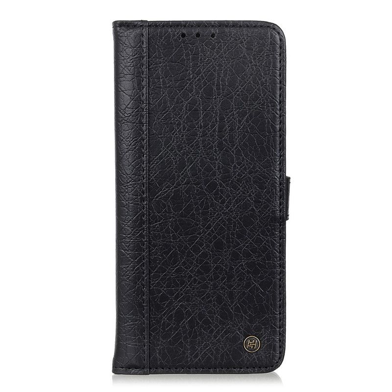 Leren Hoesje voor Xiaomi Mi 10 / 10 Pro Grijs Vintage Splitleer