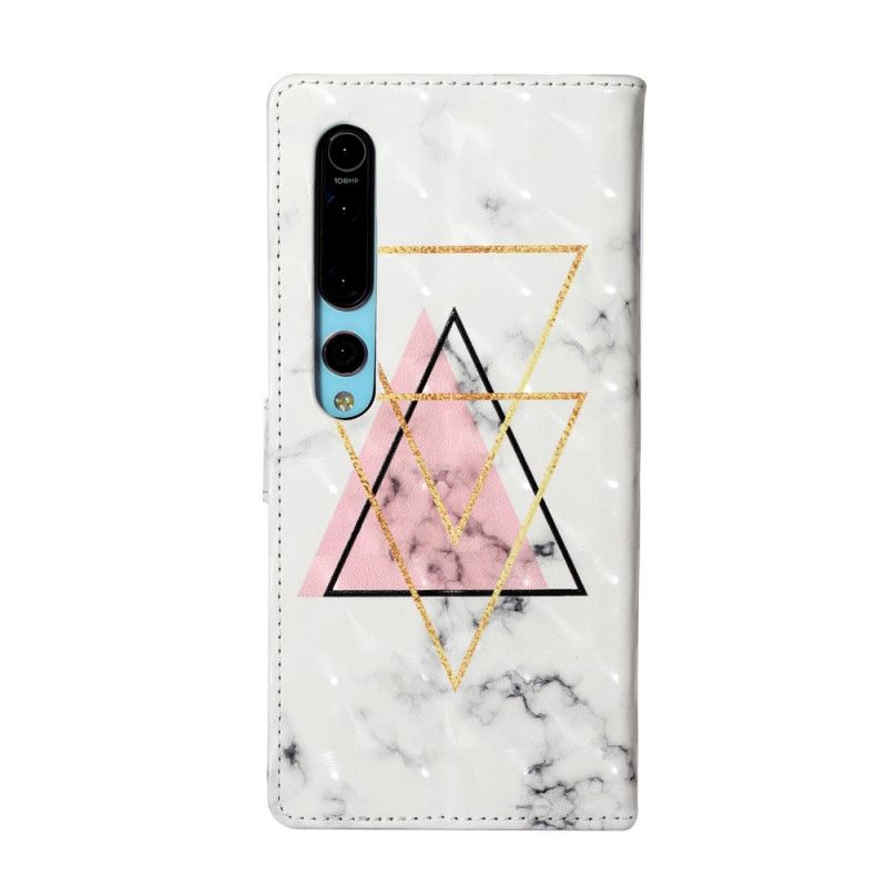 Leren Hoesje Xiaomi Mi 10 / 10 Pro Lichtvlek Marmer