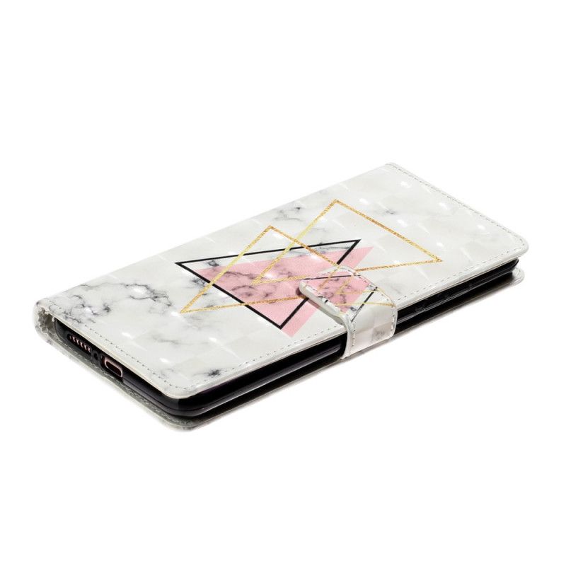 Leren Hoesje Xiaomi Mi 10 / 10 Pro Lichtvlek Marmer