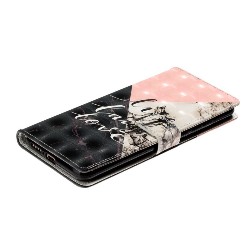 Leren Hoesje Xiaomi Mi 10 / 10 Pro Telefoonhoesje Lichtvlek Leven Lachen Liefde