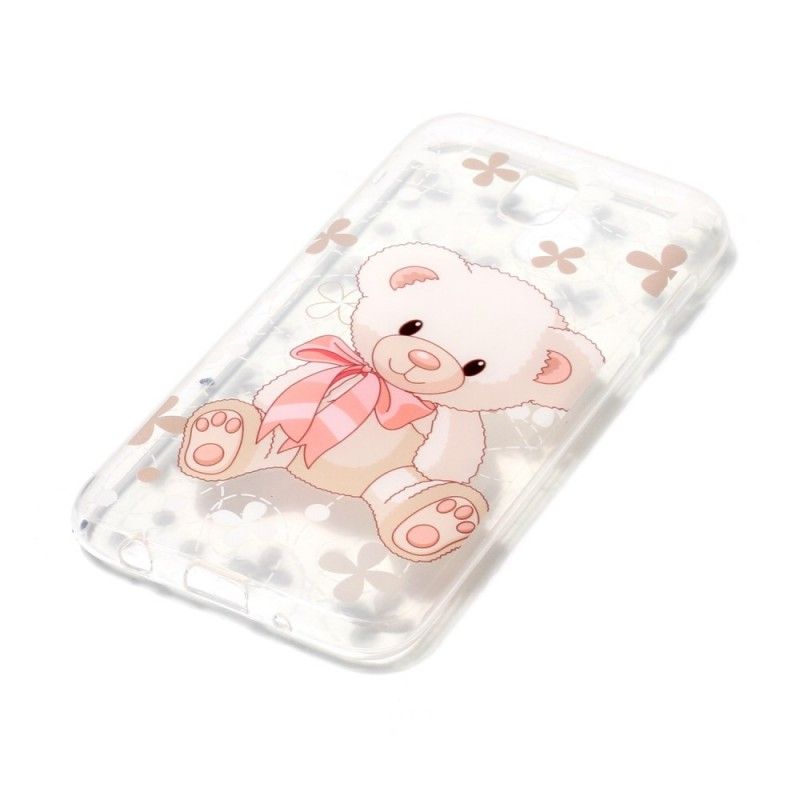 Hoesje Samsung Galaxy J3 2017 Telefoonhoesje Schattige Teddybeer