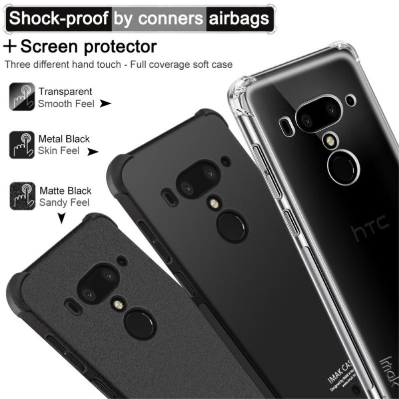 Cover Hoesje HTC U12 Plus Transparant Telefoonhoesje Imak Huidgevoel