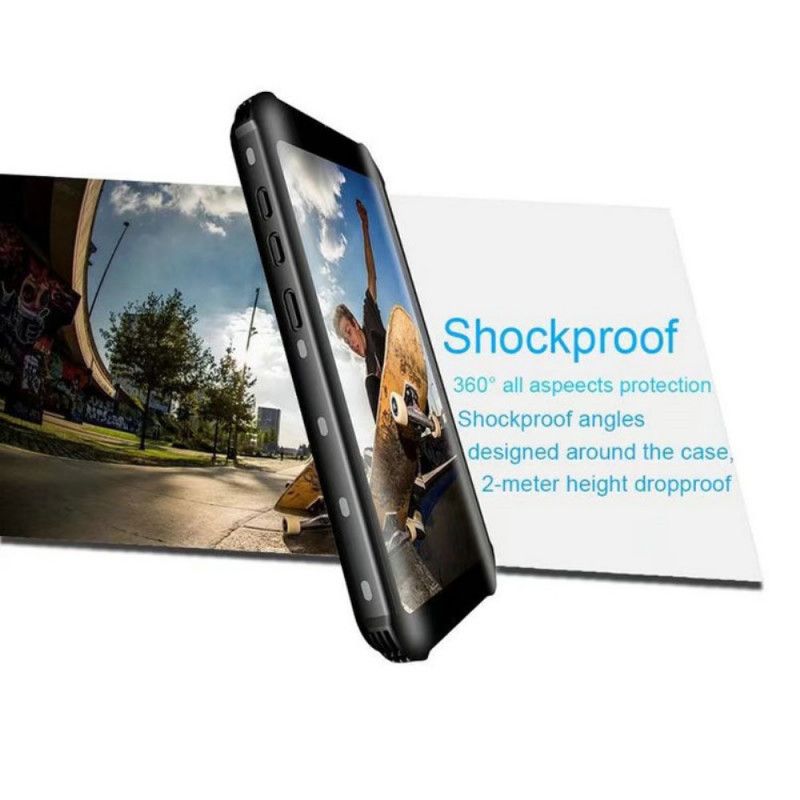 Case Hoesje Samsung Galaxy S8 Plus Wit Zwart Telefoonhoesje Waterdicht Met Rode Peper Steun