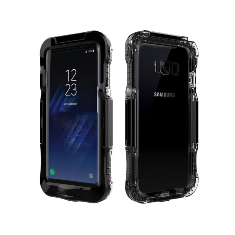 Hoesje Samsung Galaxy S8 Plus Wit Zwart Waterdicht 6M