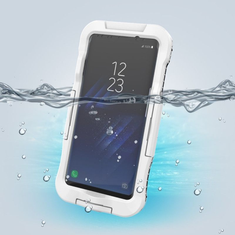 Hoesje Samsung Galaxy S8 Plus Wit Zwart Waterdicht 6M