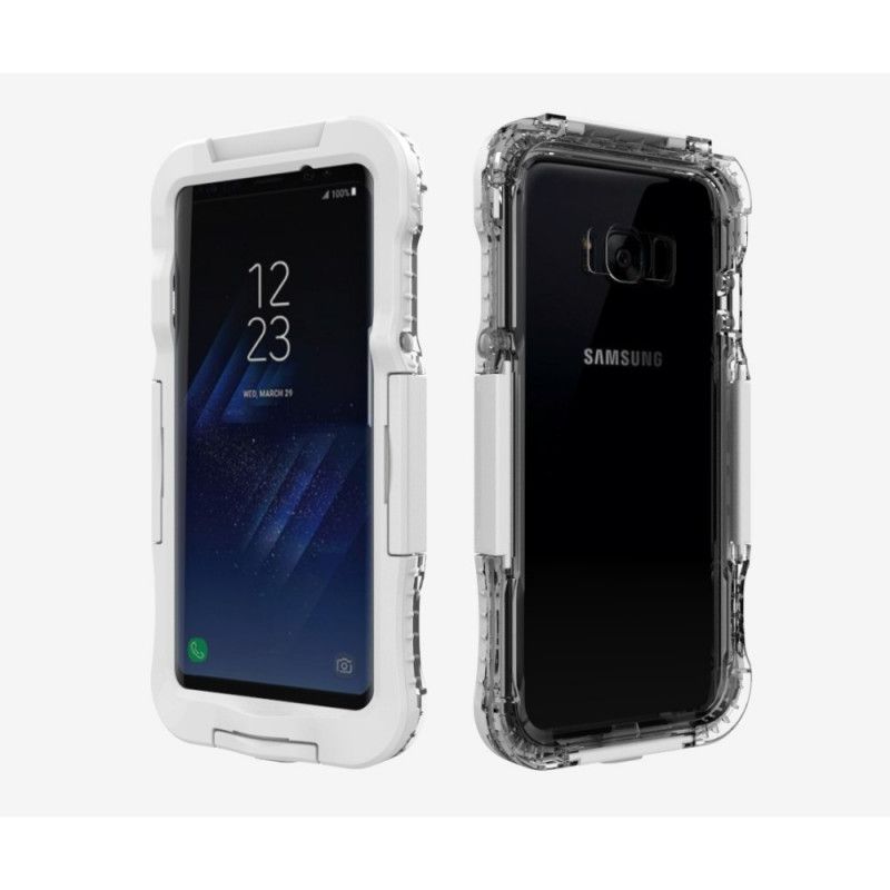 Hoesje Samsung Galaxy S8 Plus Wit Zwart Waterdicht 6M