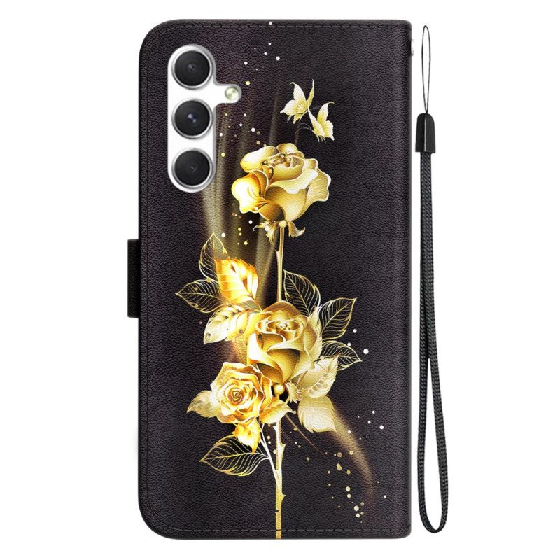 Bescherming Hoesje Samsung Galaxy S24 5g Gouden Rozen