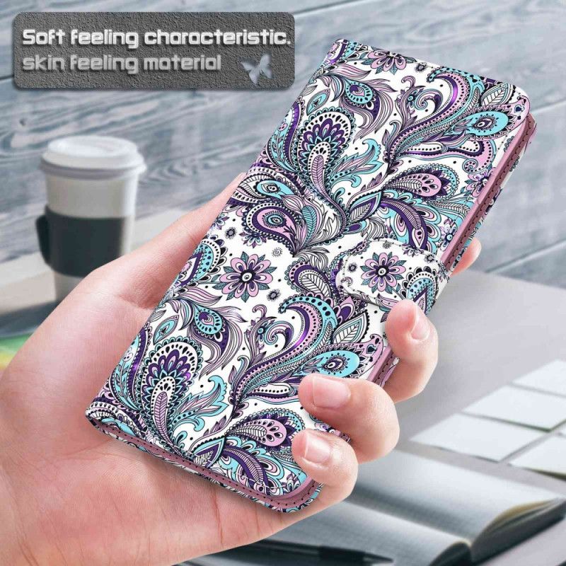 Bescherming Hoesje Samsung Galaxy S24 5g Paisleypatroon Met Bandje