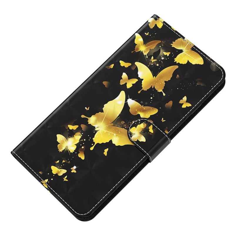 Folio-hoesje Samsung Galaxy S24 5g Gouden Vlinders