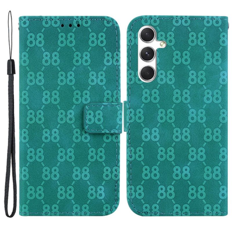 Leren Hoesje Samsung Galaxy S24 5g Uitvoering 88 Met Riem Bescherming Hoesje