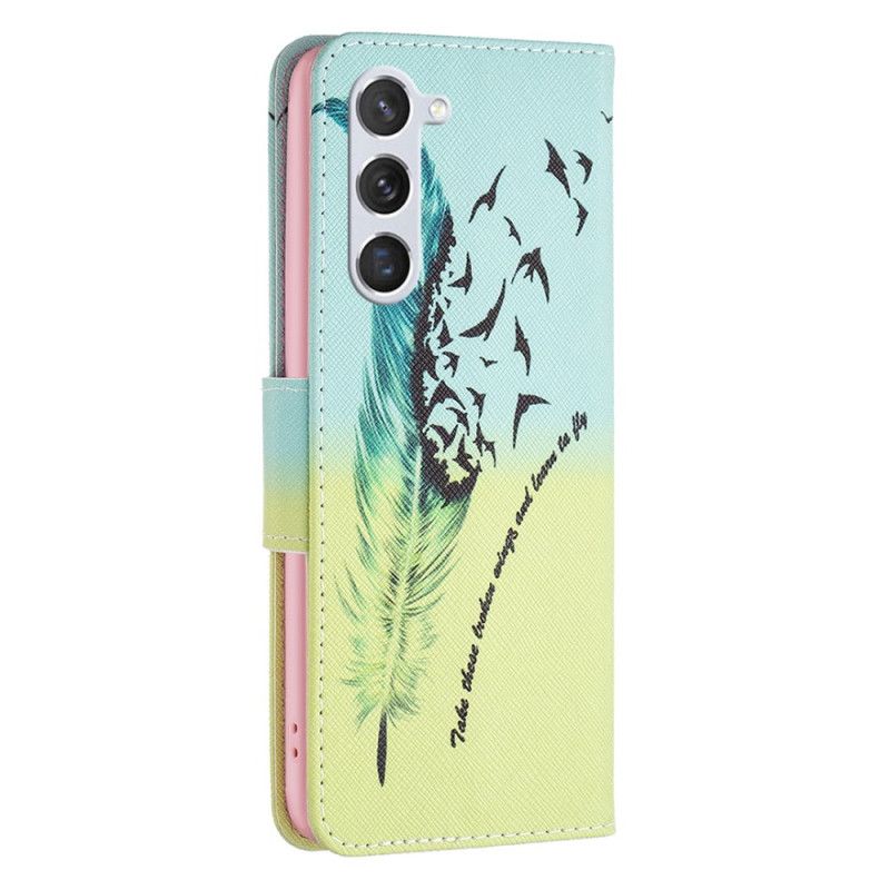 Leren Hoesje Samsung Galaxy S24 5g Veer Bescherming Hoesje