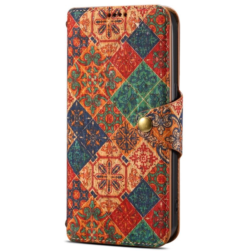 Leren Hoesje Voor Samsung Galaxy S24 5g Bloemenprint